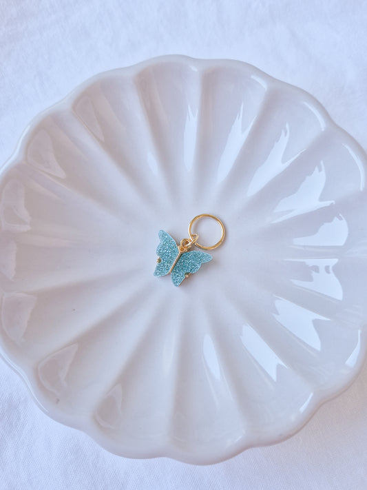 Sommerfugl Glitterblå Maskemarkør